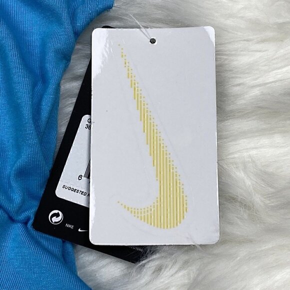 New NIKE Just Do It Athletic Cut Blue Fury Pink Yellow T-Shirt Tee Girls Size 6 - Picture 6 of 7